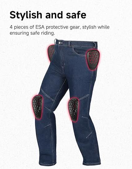 KEMIMOTO Stretch Fabric Casual Motorcycle Jeans For Motorcycle - Kemimoto