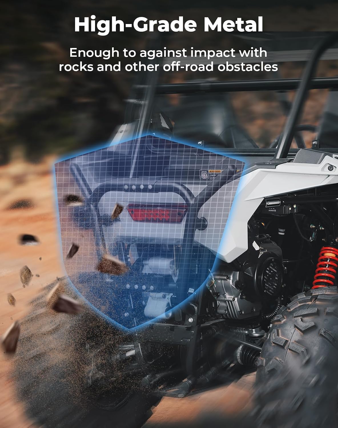 UTV Rear Bumper for Polaris RZR 200 2022-2025 - Kemimoto