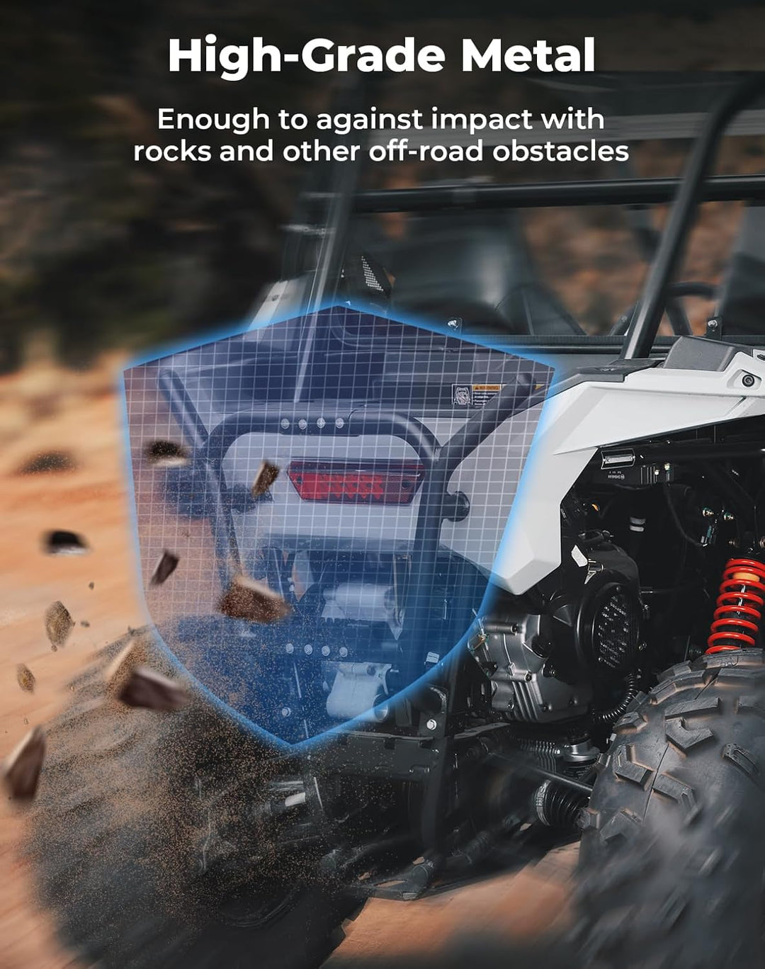 UTV Rear Bumper for Polaris RZR 200 2022-2025