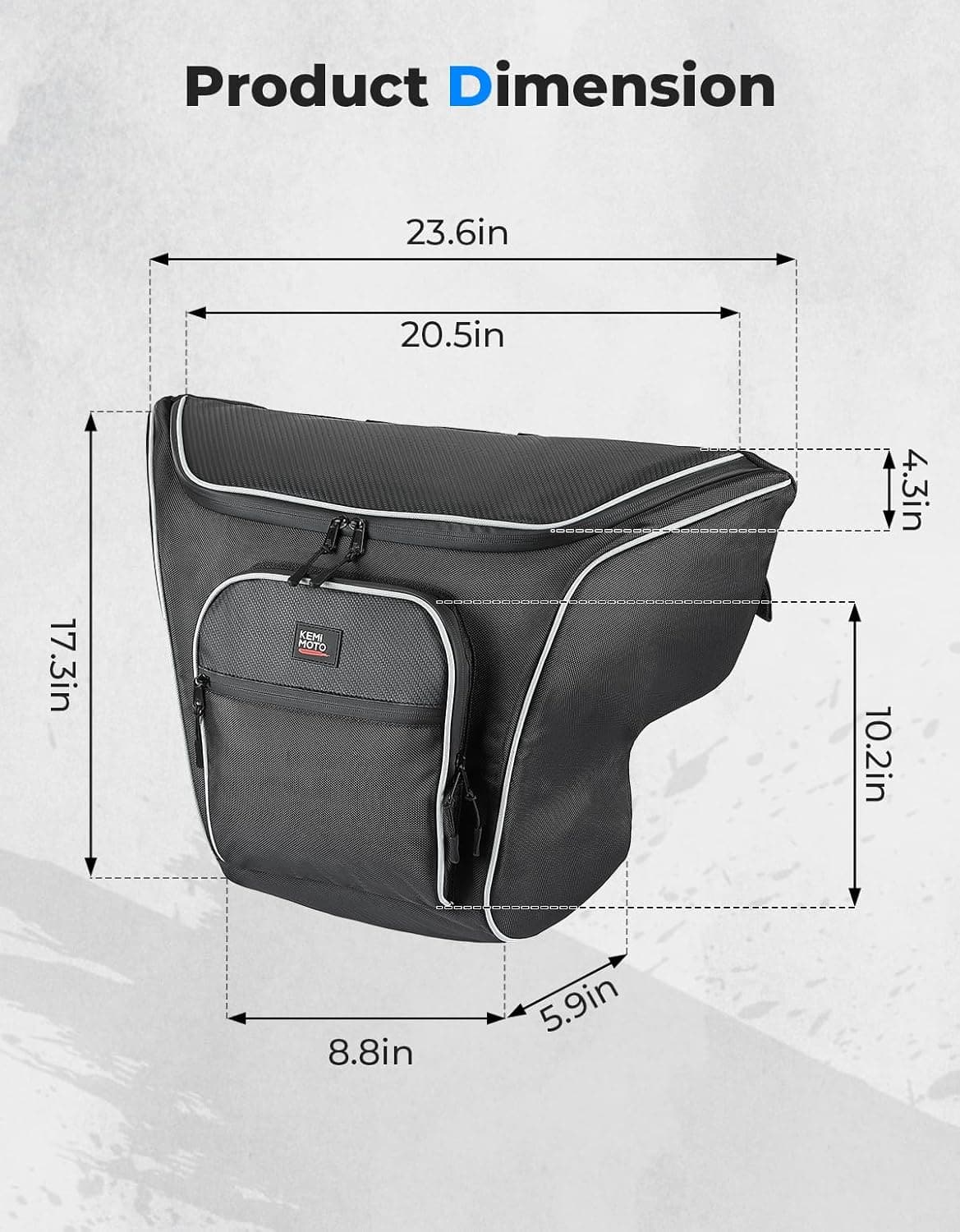 UTV Center Seat Bag for Polaris General 1000/ XP 1000 2016-2024 - Kemimoto