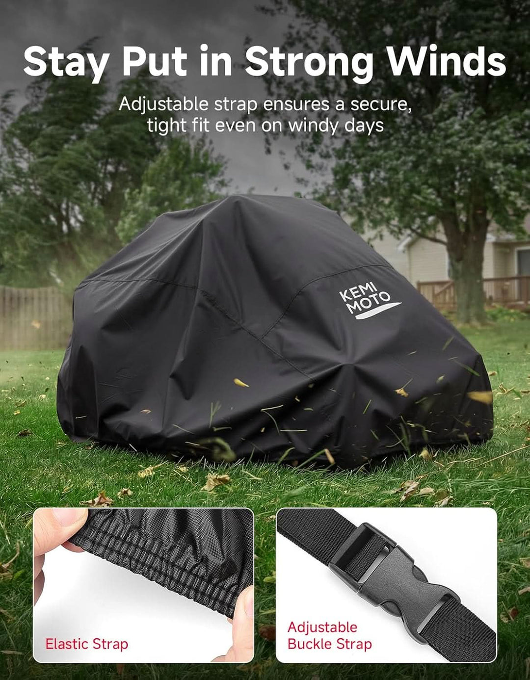 Zero Turn Lawn Mower Cover 210D Waterproof For John Deere|Husqvarna|Toro Kubota - Kemimoto