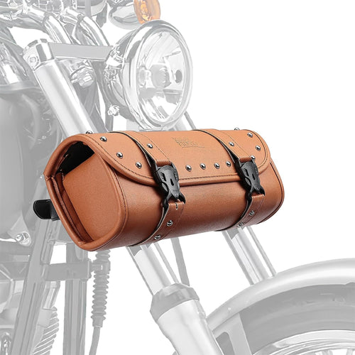 Motorcycle PU Leather Tool Bag Fork Bag - Kemimoto