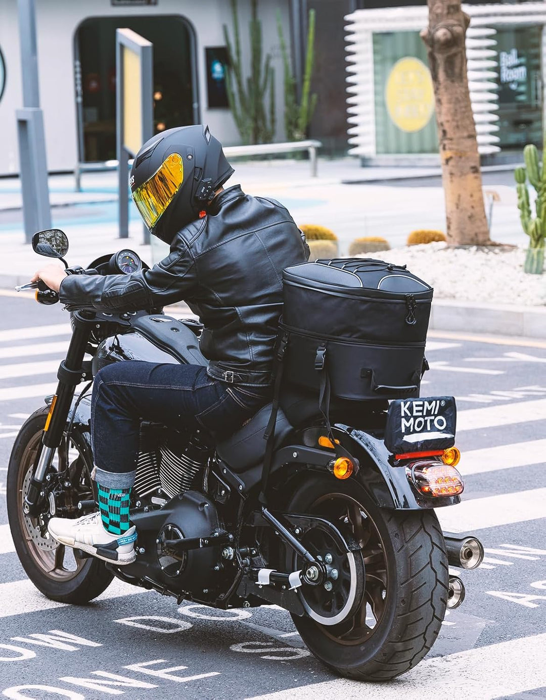 custom motorcycle helmet bags 25L-45L Expandable Motorcycle Tail Bag Motorbike Helmet Bag