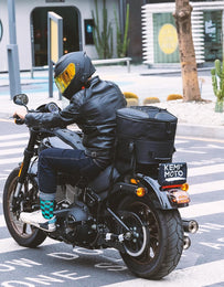 Motorcycle Tail Bag, 25L-45L Expandable Motorbike Helmet Bag - Kemimoto