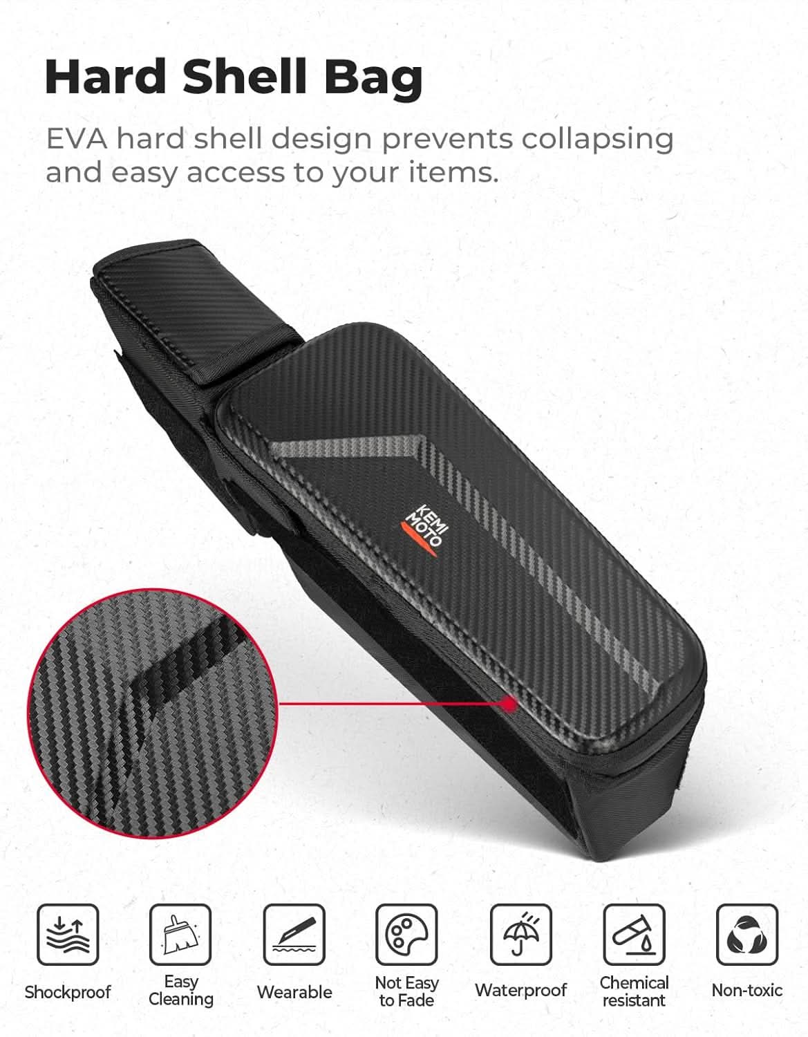 UTV Dashboard Storage Bag Upgrade for Polaris General 1000/4 1000/XP 1000/XP 4 1000 2016-2026 - Kemimoto