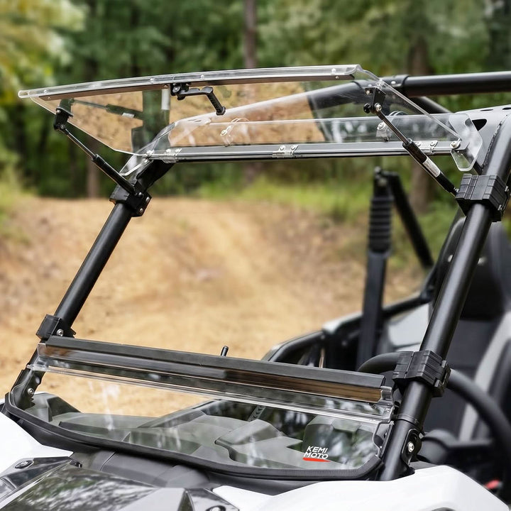 3-in-1 UTV Flip Windshield For Kawasaki Teryx KRX - Kemimoto