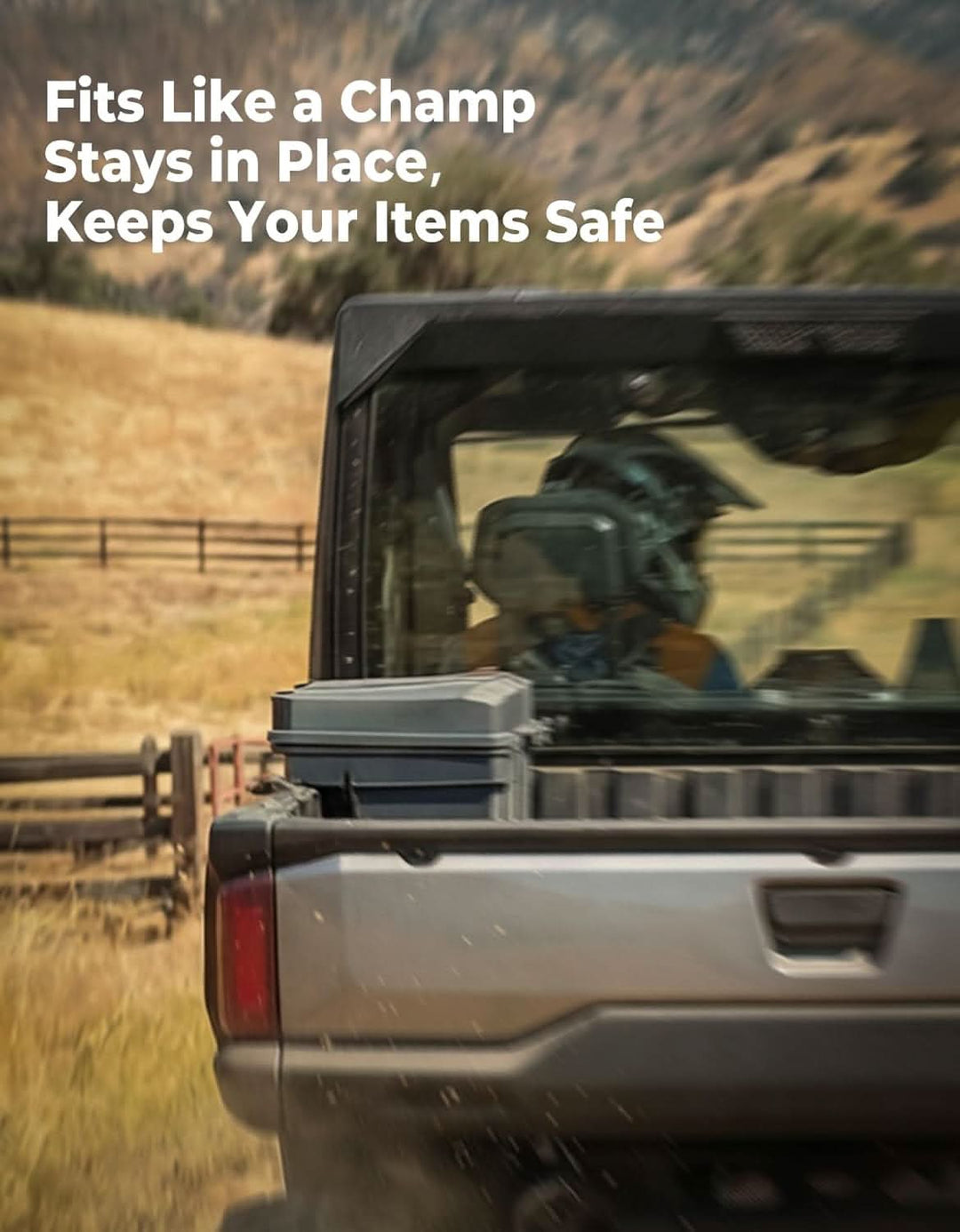 UTV Bed Storage Box 5.8GAL for Polaris Ranger 1500 XD Premium/Northstar - Kemimoto