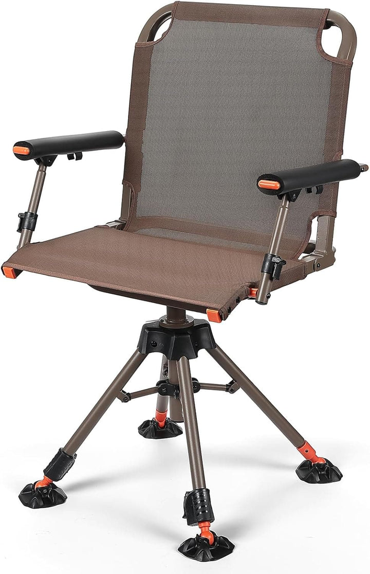 Hunting Chair 360 Degree Silent Swivel Folding Chair - Kemimoto