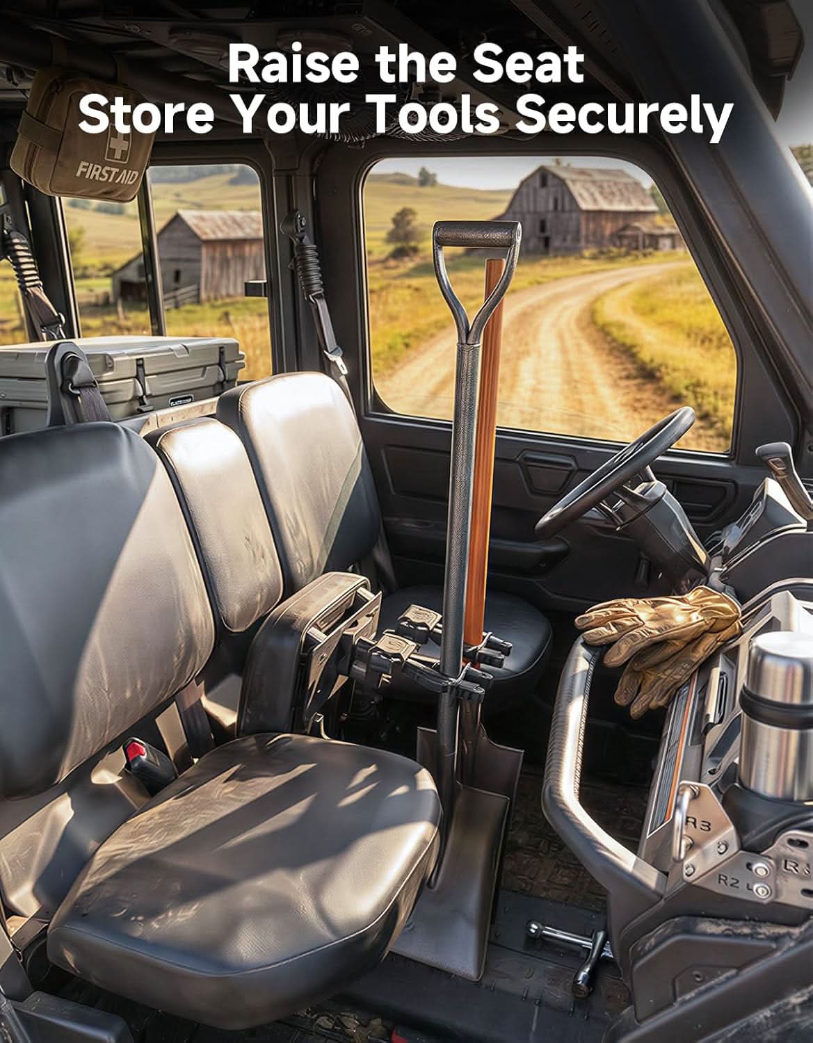 UTV Under Seat Hunting Tool Holder Gear For Defender|Ranger - Kemimoto