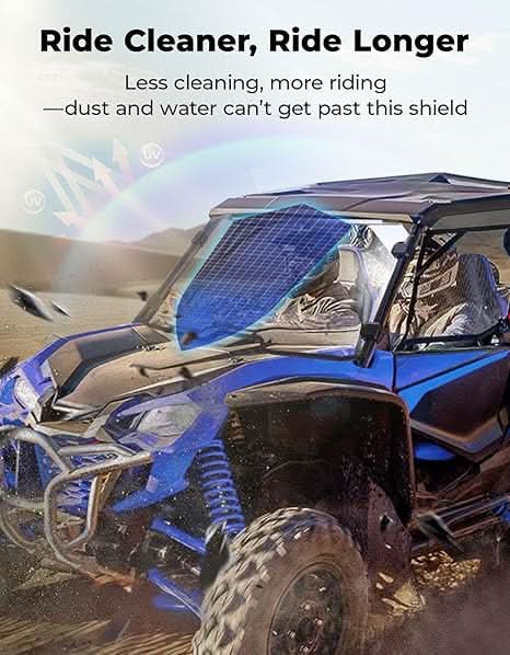 2-IN-1 UTV Front Windshield with Vents for Talon 1000X/1000R - Kemimoto