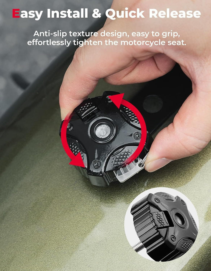 Anti-theft Seat Bolt Seat Screw Cover for Sportster Touring Road King Electra Street Glide Softail Dyna - Kemimoto