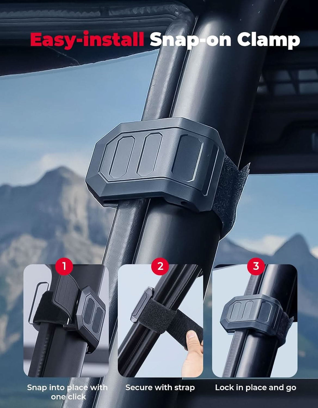 kemimoto Front Windshield for Ranger XP 1000/Crew /Ranger 1000/Crew 2017-2025 - Kemimoto