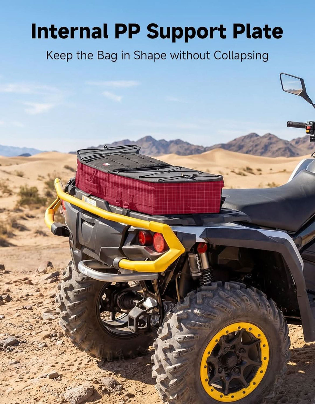 ATV Front Rear Rack Bag for Polaris Sportsman / Ranger / RZR , Can-Am - Kemimoto