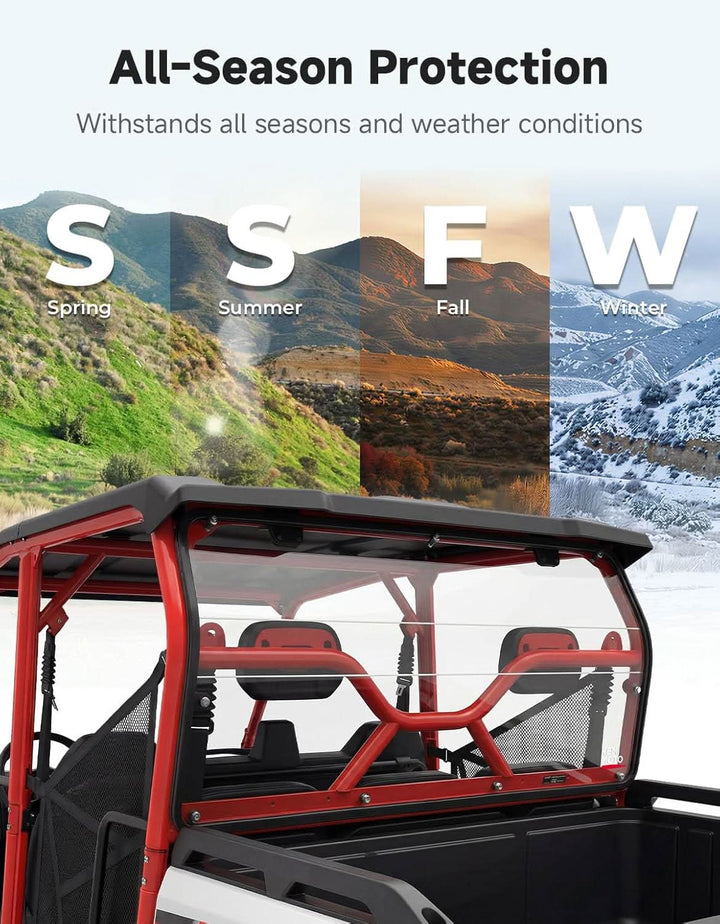 UTV Rear Windshield For Segway Fugleman UT10 - Kemimoto