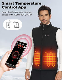 Men's Heated Vest for Skiing, Hiking Hunting