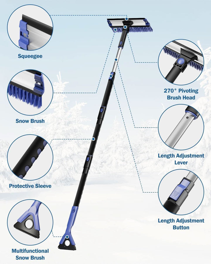 KEMIMOTO 47” Car Snow Brush - Kemimoto