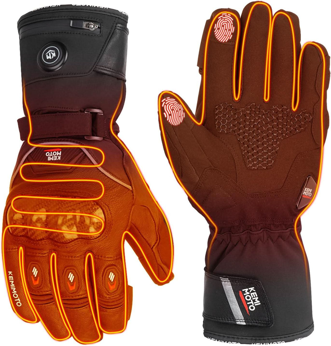 Hooded Heated Vest & Heated Motorcycle Gloves - Kemimoto