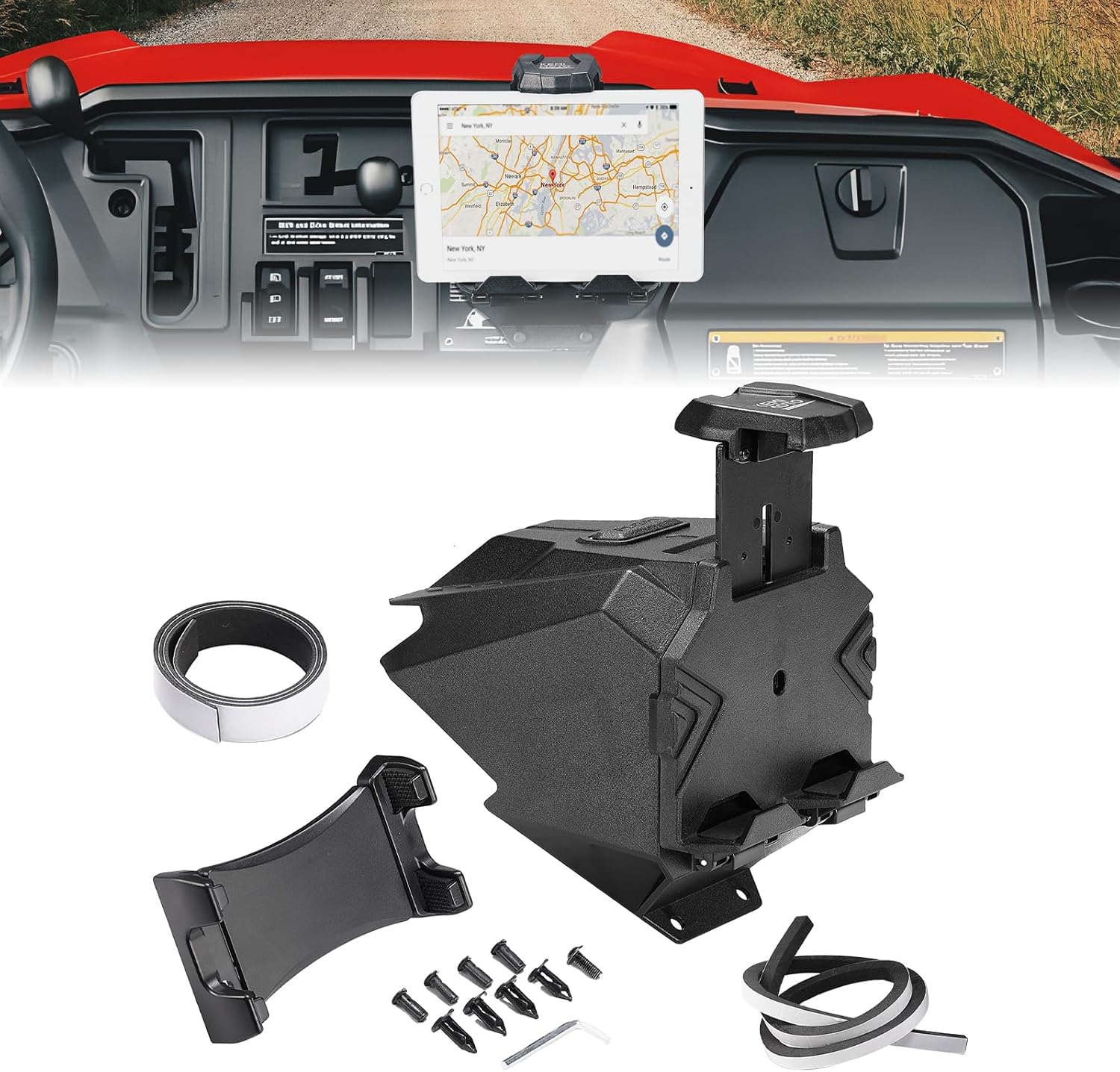 Electronic Device Mount for Pioneer 1000/ 1000-5/ 1000-6 2022-2025 - Kemimoto