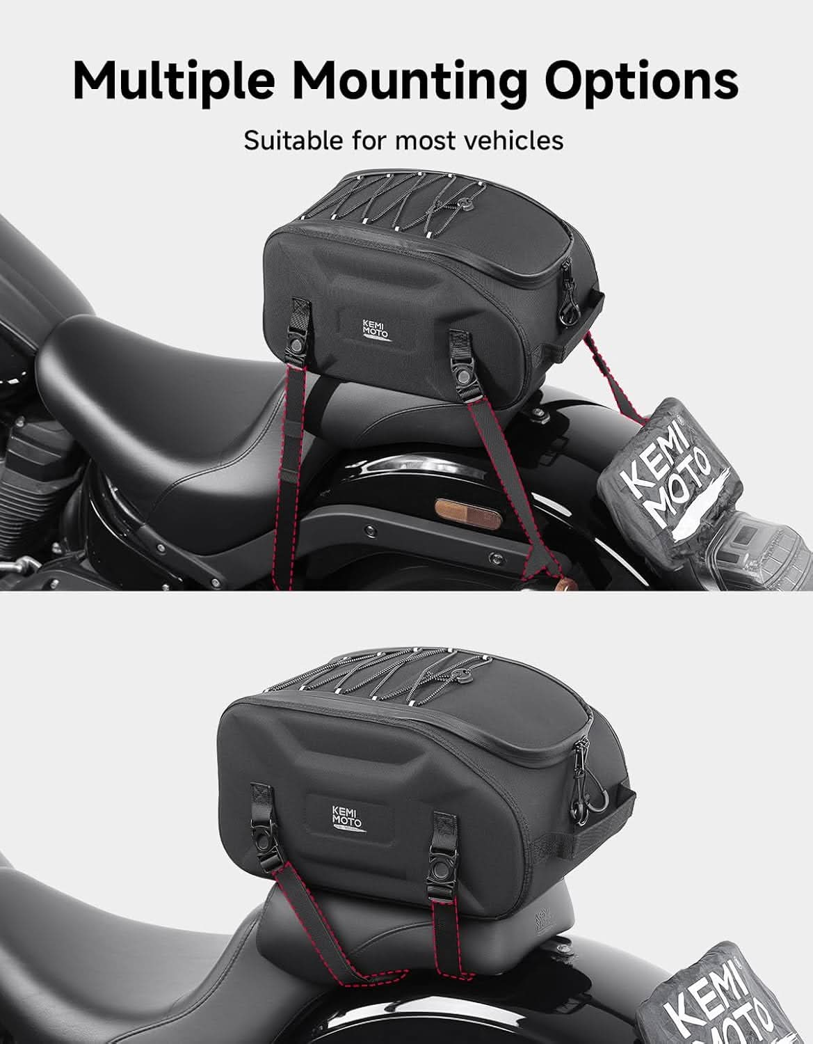 13L Waterproof Tail Bag For Motorcycle – Kemimoto