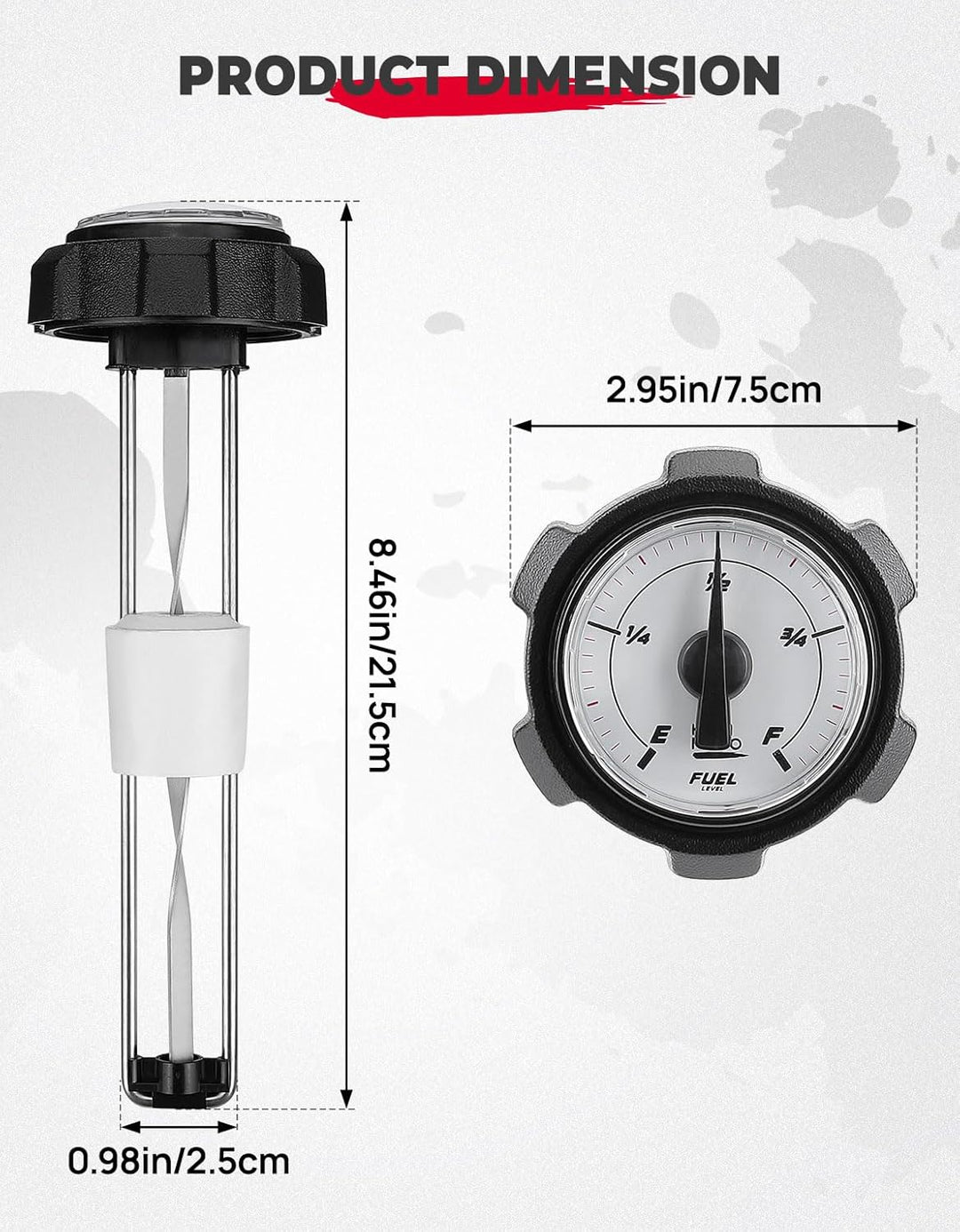 ATV Gas Fuel Cap w/ Gauge