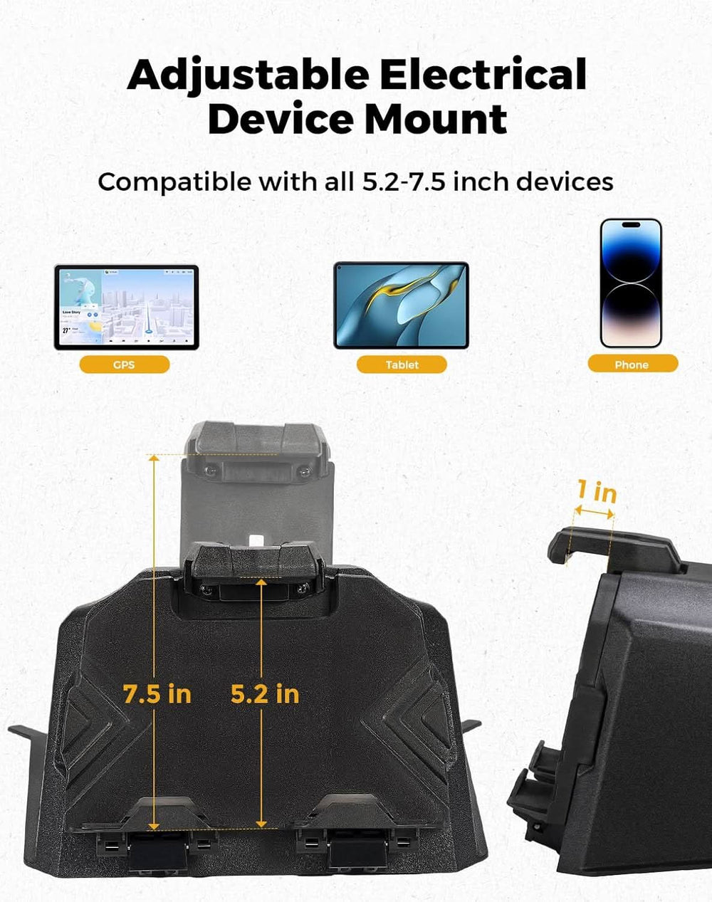KEMIMOTO UTV Tablet Holder For CFMOTO ZForce - Kemimoto