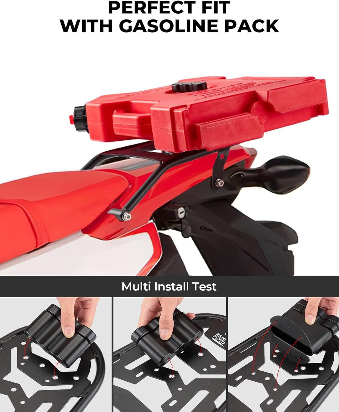 Rear Rack Luggage Storage Rack for CRF300L 2021-2024 - Kemimoto