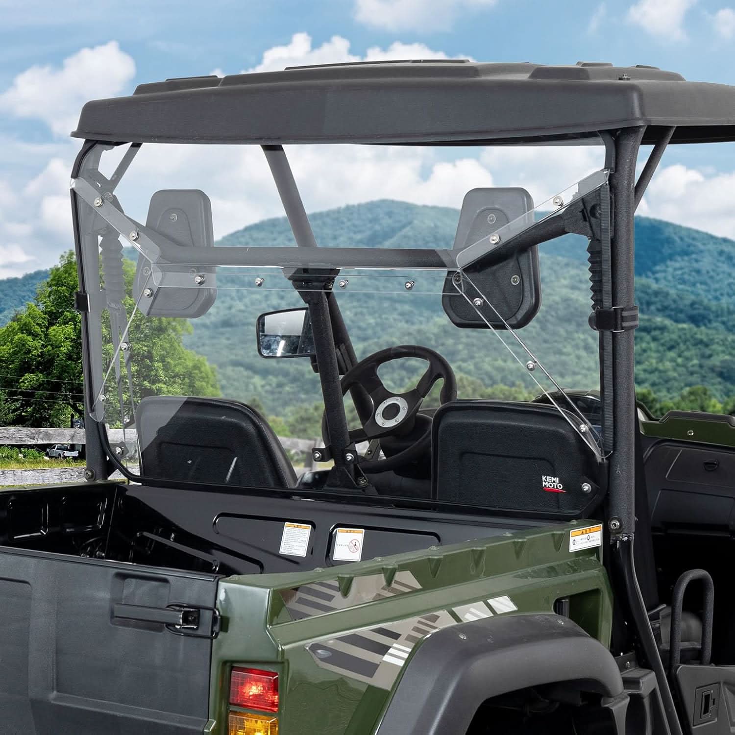 UTV Rear Windshield for Hisun 500/700 - Kemimoto