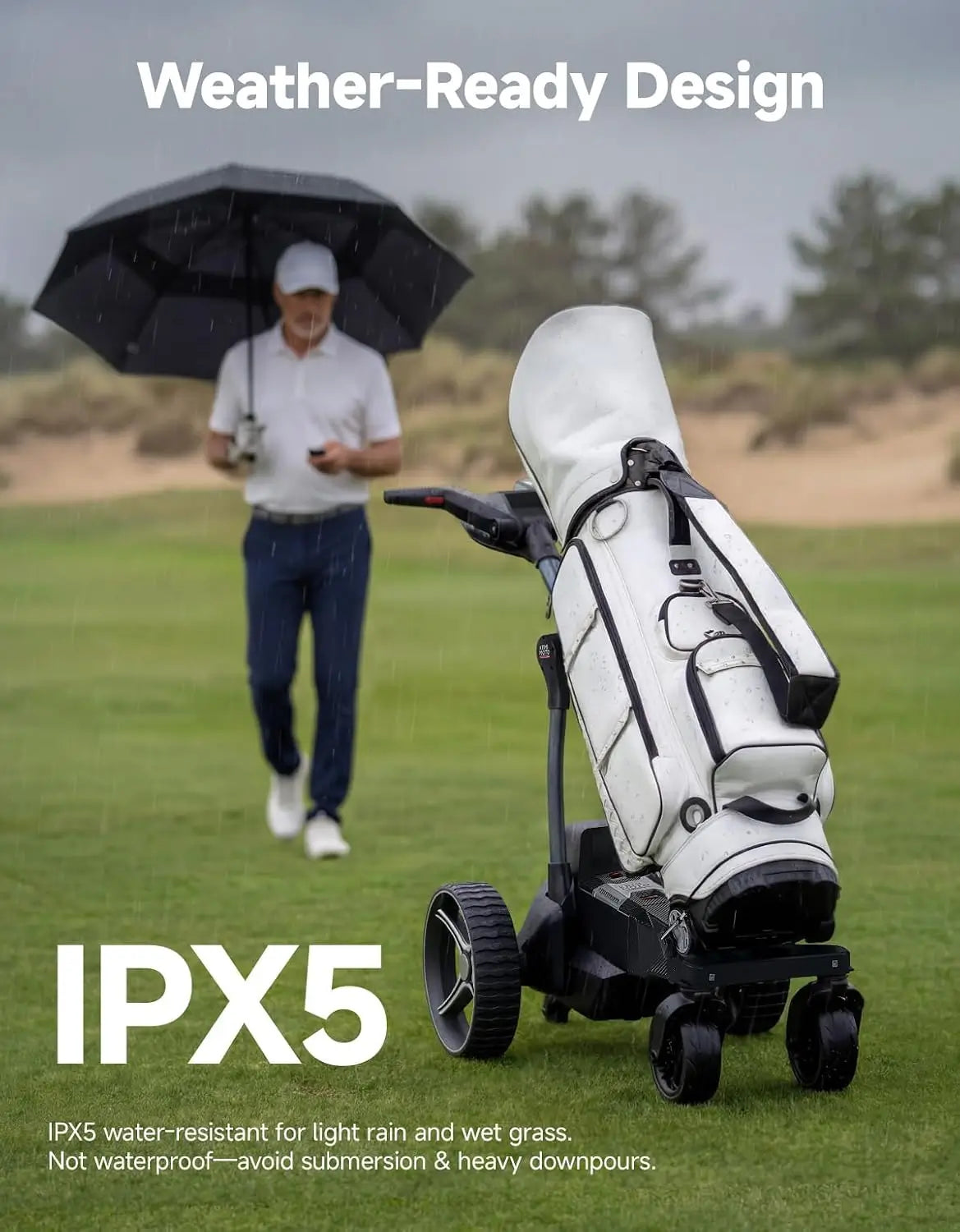ApexAI Auto-Follow Electric Golf Push Cart with Remote Control