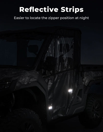 UTV Soft Full Doors Cab Enclosure for CFMOTO UFORCE U10 Pro - Kemimoto