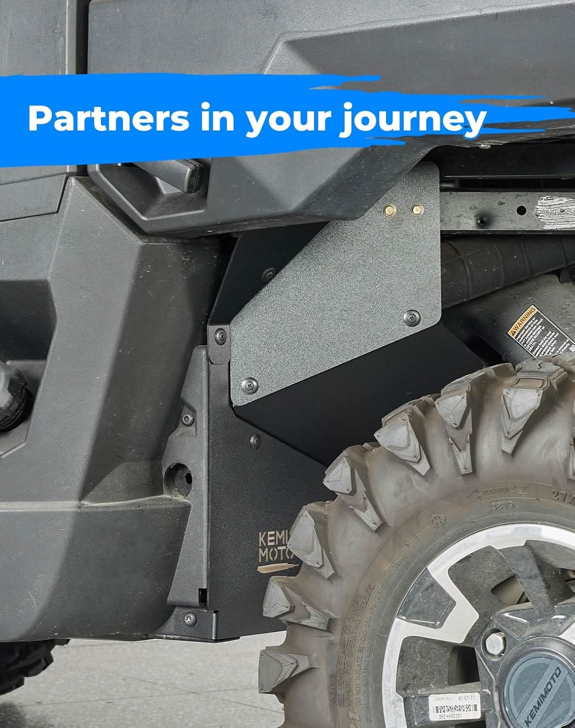 Fender Flares for Polaris Ranger XP 1000 / Crew (2017-2025) 1 Pair - Kemimoto