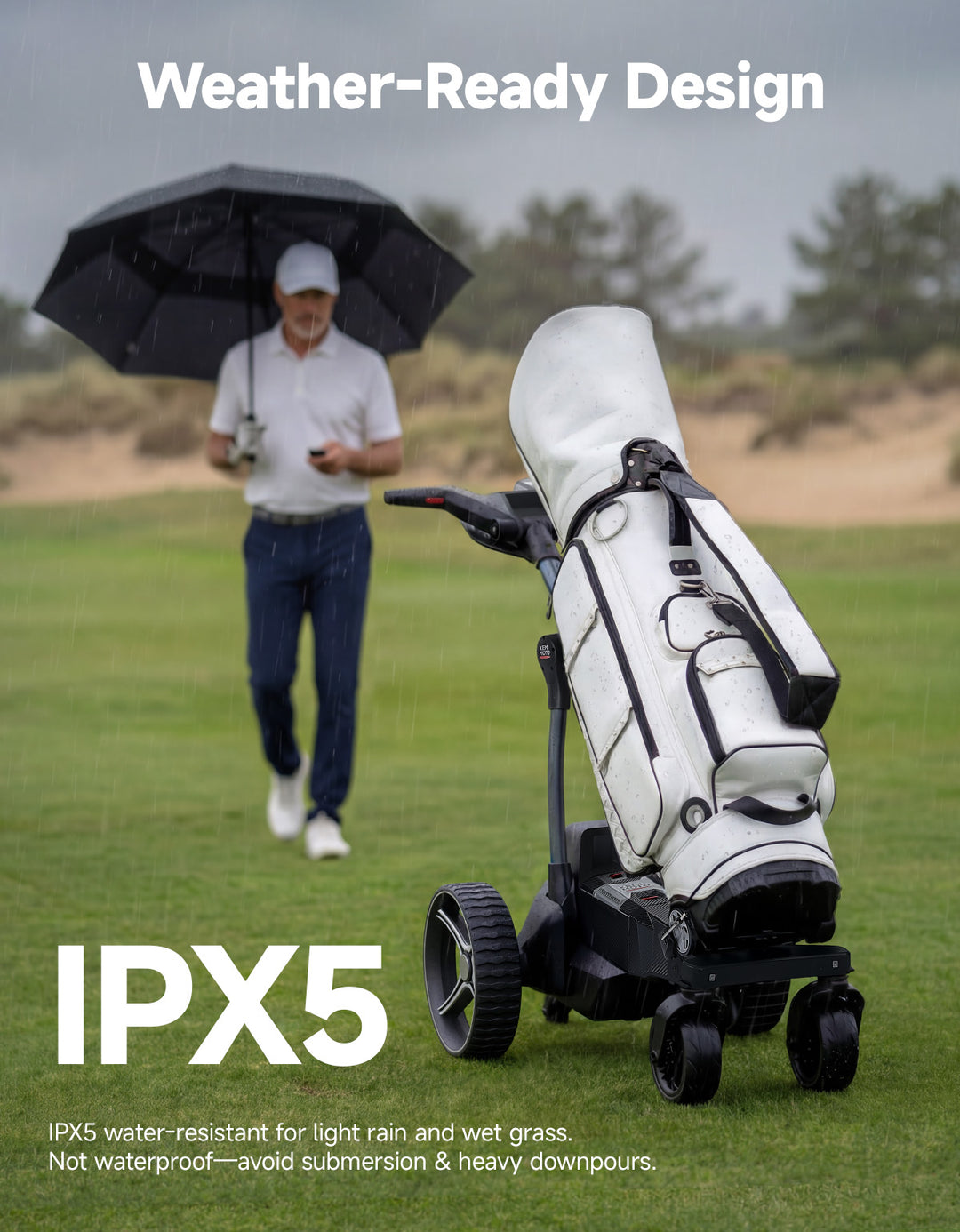 ApexAI Auto-Follow Electric Golf Push Cart with Remote Control