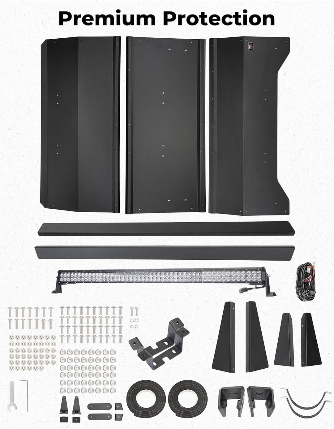 Aluminum Roof with LED Light Bar for Can-Am Maverick X3 MAX - Kemimoto