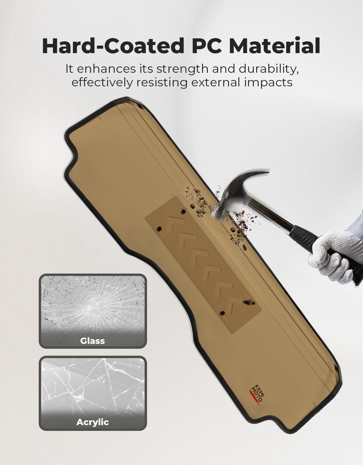 Tinted Rear Windshield w/Sliding Window for 2023+ CFMOTO ZForce 950 Sport | 800 Trail - Kemimoto