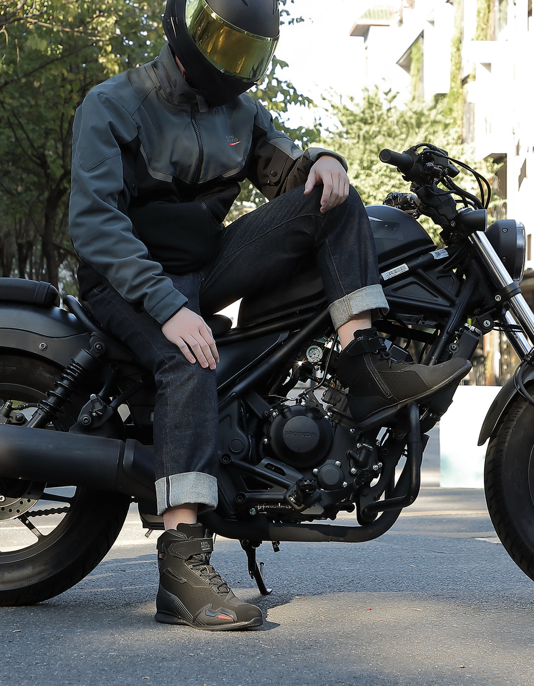 Men’s Ankle Motorcycle Boots For Riding & Travel - Kemimoto