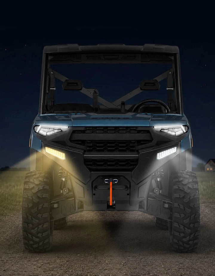 UTV Turn Signal Kit with Dash Indicator and Brake Light for Polaris Ranger 1000 XP / Crew 2025-2027