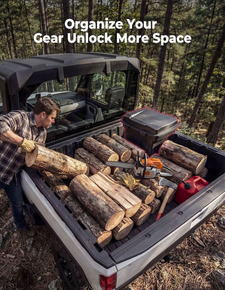 UTV Bed Storage Box 5.8GAL for Polaris Ranger 1500 XD Premium/Northstar - Kemimoto