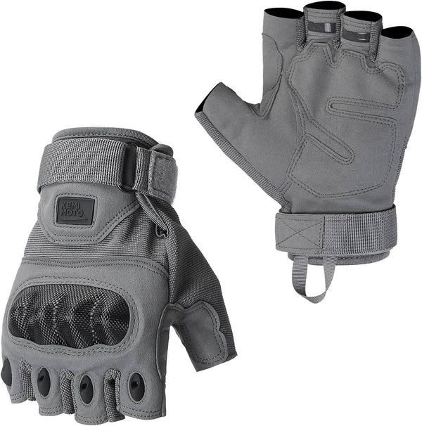 Motorcycle Fingerless Tactical Gloves for Men