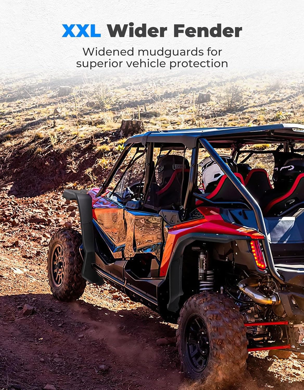 Wider Fender Flares Extensions for Talon 1000X 1000R 1000X-4 (2019-2024) - Kemimoto