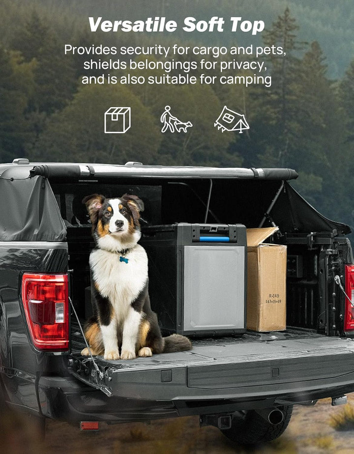 JOYTUTUS Truck Bed Soft Topper for Ford F150 2015-2024 with 5.5' Bed - Kemimoto