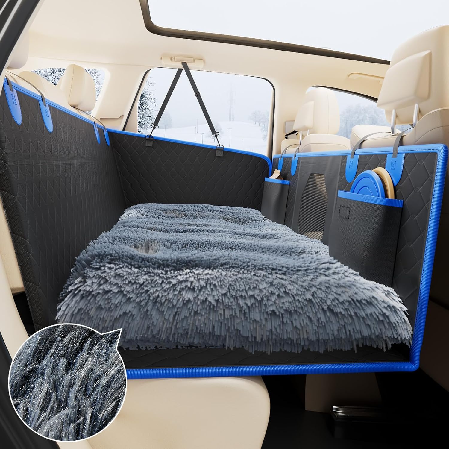 JOYTUTUS Back Seat Extender for Dogs with Dog Bed Mat – Kemimoto