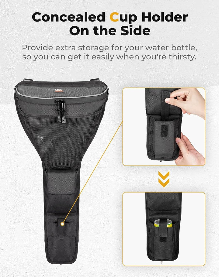 Center Storage Bag with Cup holder for 2024-2025 Polaris RZR XP 1000/ 4 - Kemimoto