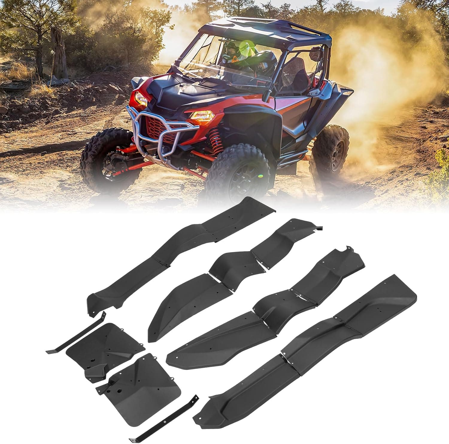 Wider Fender Flares Extensions for Talon 1000X 1000R 1000X-4 (2019-2024) - Kemimoto