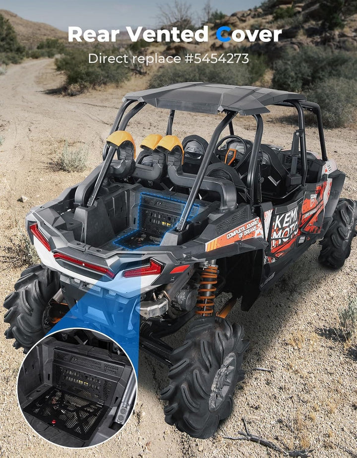 Vented Engine Cover for Polaris RZR XP 1000 /XP Turbo 2014-2023 - Kemimoto