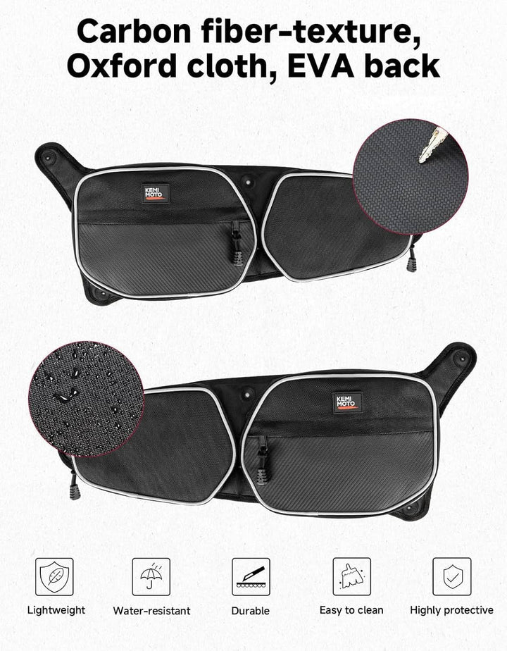 Front Door Storage Bags with Knee Pads for Polaris RZR 900 Trail & RZR 900 S, 2-Pack