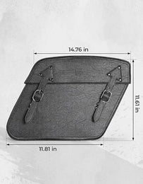 Motorcycle Leather Saddle Bags for Sportster 883 - Kemimoto