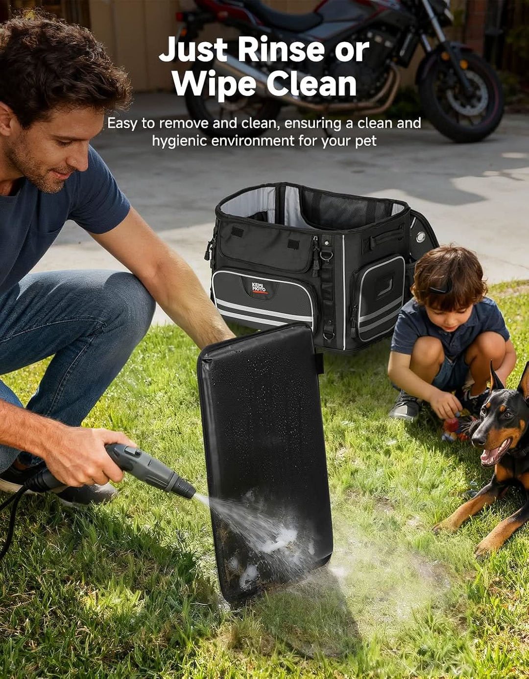 Motorcycle Dog Carrier for Medium Dogs