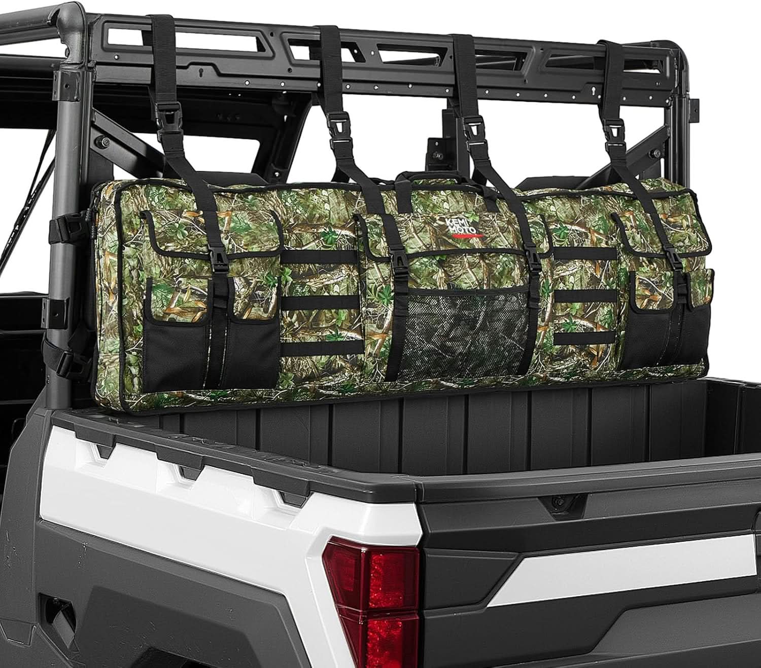 UTV Hunting Tool Bag Rack, Rear Roll Cage Carrier Case - Kemimoto
