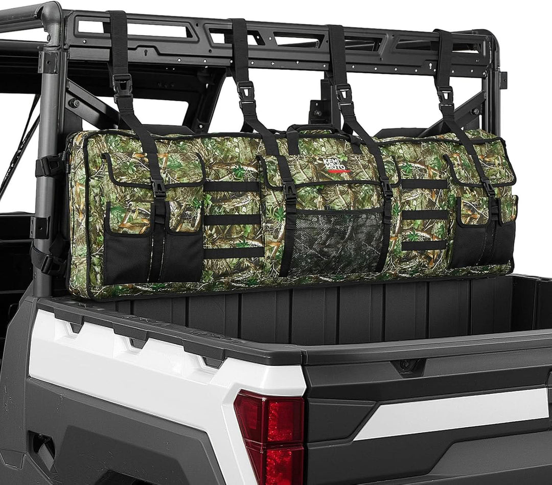 UTV Hunting Tool Bag Rack, Rear Roll Cage Carrier Case - Kemimoto