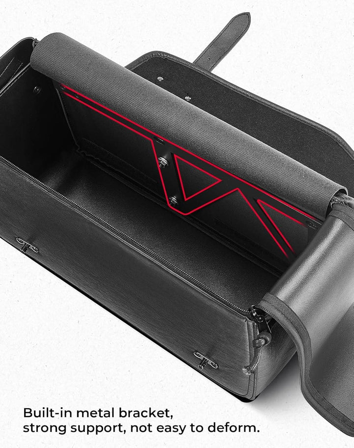 24L Saddlebags PU Leather Side Bags for Sportster Softail Dyna - Kemimoto