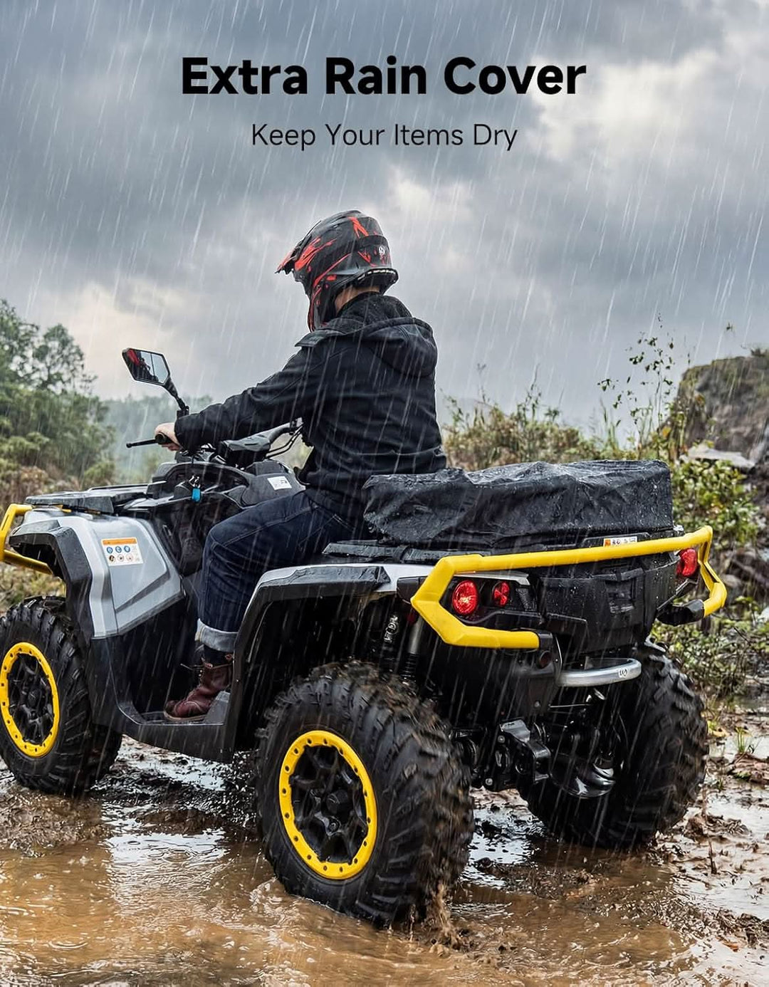 ATV Front Rear Rack Bag for Polaris Sportsman / Ranger / RZR , Can-Am - Kemimoto